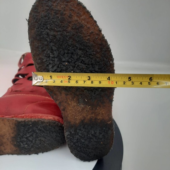 Trans-Parents Leather gum sole boots with decorative slices through upper - Picture 4 of 9